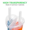 Disposable Cups Straws 20PCS Cup Love Heart Shape Double Thicken Couple Sharing Drinking For Home Shop Party