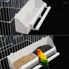 Autres fournitures d'oiseaux 2in1 bol d'eau de nourriture double tasse d'alimentation pigeons canari cage mangeoire perroquet animal volière support suspendu buveur boîte conteneur