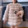 Damenfell-Kunstfell, 70 cm, 4-in-1-Mode, Damenmode, echtes Naturfell, langer Mantel, Jacke für den Winter, warmer Übermantel, 231009