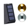 Hot Selling Solar Wall Washer Light Ip65 Waterproof Multicolor Discoloration Courtyard Garden Walkway Path LL