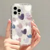 Cell Phone Cases Clear Case For iPhone 11 15 Plus 12 13 14 Pro Max XS X XR 6 7 8 SE 2020 2022 Fundas Cute Love Heart Soft Shockproof Cover 231010