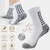 Sportstrumpor 3 par/Lot Anti-Slip Football Socks Non-Slip Soccer Basketball Tennis Outdoor Sport Socks Grip Cycling Riding Men Socks 231009