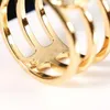 Mulher anel de diamante forma de bronze carta anéis charme moda jóias fornecimento225m