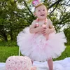 Pink Swallow Tail Girl Long Tutu kjol Lovely Princess Girls Birthday Party Kjolar Pos Ball GOWN Kostym Kidkläder 220222