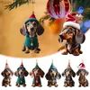 Andra evenemangsfestleveranser Cartoon Cute Dog Pendant Halloween Christmas Hanging Tree Car Interior Home Decoration Gift Ryggsäck Prydnad Q231010