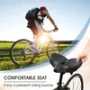 Bike Saddles WEST BIKING MTB Saddle Wide Ergonomic Comfortable Bicycle Spring Damping Saddle Cruiser Electric Bike Thick Memory Seat Cushion 231009