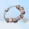 Gioielli di moda Donne europee Donne fai -da -te Bracciale Trendy Crystal Perle in serbatoio Braccialetti in rame in argento.