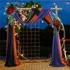 Tenda 70x550 cm Arco per matrimoni Drappo per esterni Sfondo Drappeggio Drappeggio Cerimonia Ombra Garza Decorazione di ricevimento