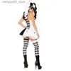 Theme Costume Halloween Sexy Harley Come Adult Funny Naughty Joker Circus Clown Come For Women Masquerade Party Cosplay Role Play Outfit Q240307