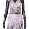 Stage Wear Halloween Costume Dames Adulte Gland Paillettes Danse Du Ventre Jazz Tuyau En Acier Performance Costume