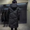 Herrjackor mode vinterjacka män märke kläder parka tjock varma långa rockar högkvalitativ huva jacka svart 5xl 231009