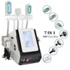 Salong Cryolipolysis Fat Freeze Machine Cavitation Lipo Laser RF Viktminskning 360 Cryo Body Slim Device 3 Cryoterapy Handle