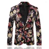 Men's Suits 2023 Floral Suit Two Pieces Casual (Jacket Pant ) For Wedding &Party Single Breasted Coat Unique Design Male