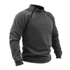 Mens Hoodies Moletons Com Capuz Cor Sólida Moletom Quente Pelúcia Grosso Design Solto DoubleSided Zip Stand Up Collar Jaqueta Respirável Inverno Insi 231010