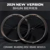 عجلات الدراجة 2024 Hygge Carbon Wheelset Disc Wheer Bike 50mm و 40mm Wheels Ceramic Bearing 700C 3 Years Discory 231010