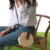 Handmade Woven Rattan Bag Knitting Straw Women Bags Beach Circle Handbags Summer Sling Shoulder Clutch Travel Bohemian Duffel4583085