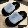 Buty domowe buty domowe buty zimowe puszyste kapcie kobiety wnętrz domu kobieta przytulna komfort miękki futra Koreańska moda 230810 HOME GAR DHQ7H