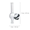 NC051 Pipe en verre Pipes à fumer 10mm Titane Quartz Nail Clip Grande Chambre Énorme Flux D'air Coloré Pot De Silicium Dab Rig Pipe à Fumer