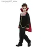 Costume a tema Bambini Bambino Spaventoso Ragazzi gotici Vampiro Dracula Arriva Halloween Purim Carnevale Gioco di ruolo Orribile Party Dress Up Umorden Q231010