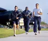 Men Blends US Air Force IPTU Nylon PT Physical Fitness Blue Training Jacket Team Running Suit Windbreaker 231009