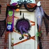 Andra evenemangsfestleveranser Halloween Witch Hat bendörrkrans Halloween kransdörr hängande skrämmande atmosfär dekoration Happy Party levererar nyaste Q231010