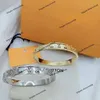 Women's jewelry bracelet Luxury designer fashion all-diamond titanium steel double letter bracelet, couture design, fashion washable