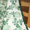 Tenda Foresta Pluviale Foglia di Cotone Pannelli di Lino Con Nappe Verdi Isolamento Termico Boho Finestra Tende Soggiorno Camera Da Letto Decori TJ7128