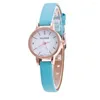 Wristwatches Fashion Watches Ladies Minimalist Fine Leather Strap Watch Vintage Wrist For Woman Travel Souvenir Birthday Gifts