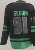 Ice Hockey Reverse Retro 14 Jamie Benn Jersey Man 91 Tyler Seguin 29 Jake Oettinger 47 Radulov 4 Miro Heiskanen 21 Jason Robertson Stadium Series Black Green White