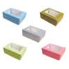 Colorful Deluxe Aircraft Paper Gift Package Boxes With Clear PVC Window Candy Favors Gifts Display Packing Soap Box LX6153