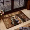 Carpets Carpets When Visiting My House German Shepherd Dog Doormat 3D All Ove Printed Non Slip Door Floor Mats Decor Porch Home Garden Dhkbt