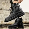 Bottes hommes cheville printemps automne loisirs haut baskets de rue mode travail moto anti-dérapant chaussures de jeunesse