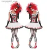 Costume a tema Halloween Cosplay Clown Come Terribile Clown Circo Evito Come Broken Boll Doll Dream Abito da sera Q231010