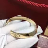 Love Cuff da donna, uomo, argento, oro rosa, oro con diamanti, braccialetti aperti senza diamanti, per fidanzate, bracciale tutto-abbinamento244t