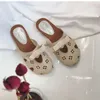 Baotou – pantoufles polyvalentes à talons plats pour femmes, sandales à moitié pour vêtements extérieurs, paresseux, célébrités d'internet, mode