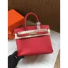 BIRKNNS CLASSIC BAG عالية الترتيب TOGO LYCHEE نمط أعلى طبقة من جلد البقر شبه المصنوع يدويًا حقيبة يد ذات سعة كبيرة 25 سم jn8x