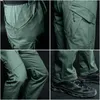 Mens Pants City Askeri Taktik Erkekler Swat Savaş Ordusu Pantolon Birçok Cep Su geçirmez Giyim Dayanıklı Günlük Kargo 5xl 231010