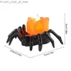 Other Event Party Supplies 3Pcs Halloween LED Candle Light Spider Pumpkin Lamp for Halloween Party Home Decoration Ornaments Haunted House Horror Props Q231010
