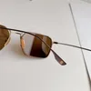 Nouveau design de mode lunettes de soleil carrées DTX125 monture en métal très détaillée rétro style simple et populaire lunettes de protection UV400 extérieures