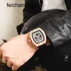 Richardmill Relógios Relógio Mecânico Automático 2023 Personalidade 6pin Fullfeatured Richar Men Watch Barrel Shape Diamond Top Marca Relógios de Luxo Masculino Quartz Auto