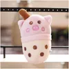 Mimi 12Cm Boba Plushies Bubble Tea juguetes de peluche taza de dibujos animados relleno suave leche comida almohada regalos para niños niña