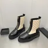 Bottes de mode pour femmes cheville broderie électrique artisanat élégant talon en cuir bottes courtes