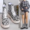 Big Yards Leopard Martin Boots Female Fall And Winter New Europe And The United States Thick Bottom Fashion Ms. Martin Boots 10122301