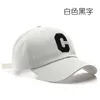 Style coréen à la mode rétro grande lettre C brodé casquette à visière en plein air femmes Protection solaire chapeau de soleil hommes casquette de baseball décontractée