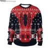 Pulls pour femmes Hommes Femmes Spider Ugly Christmas Pull Pull Nouvel An Noël Jumpers Tops 3D Funny Imprimé Holiday Party SweatshirtL231010