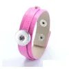 Charm Armbänder Großhandel Est Design Ingwer Snap Armband Knöpfe Leder für Frauen Fit 18mm Rivca Snaps Schmuck Drop Lieferung DHU2Q