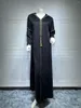 Vêtements ethniques Printemps Automne Robe à capuche musulmane pour femmes modestes Kaftans noirs Lady Longue Robe Turquie Prière Ropa Femme Eid Djellaba