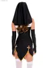 Costume a tema da donna sexy suora cosplay vieni carnevale Halloween Fantasia Fancy Dress Q240307