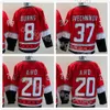 2023 Odwrotne retro koszulki hokejowe 20 Sebastian Aho 31 Frederik Andersen 8 Brent Burns 86 Teuvo teravainen 11 Staal 37 Andrei Svechnikov koszulki Męki 25 rocznicy