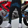 Men's Jeans High Quality Black Stretch Skinny Hole Designer Trend Motorcycle Trousers Street Denim Rhinestone Pencil Pants Y2k